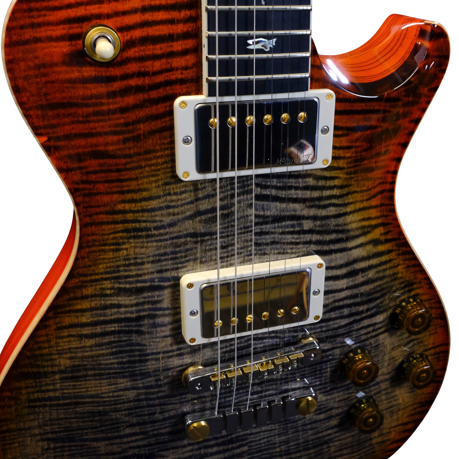 PRS Wood Library McCarty 594 Singlecut Flame Maple - Burnt Maple Leaf
