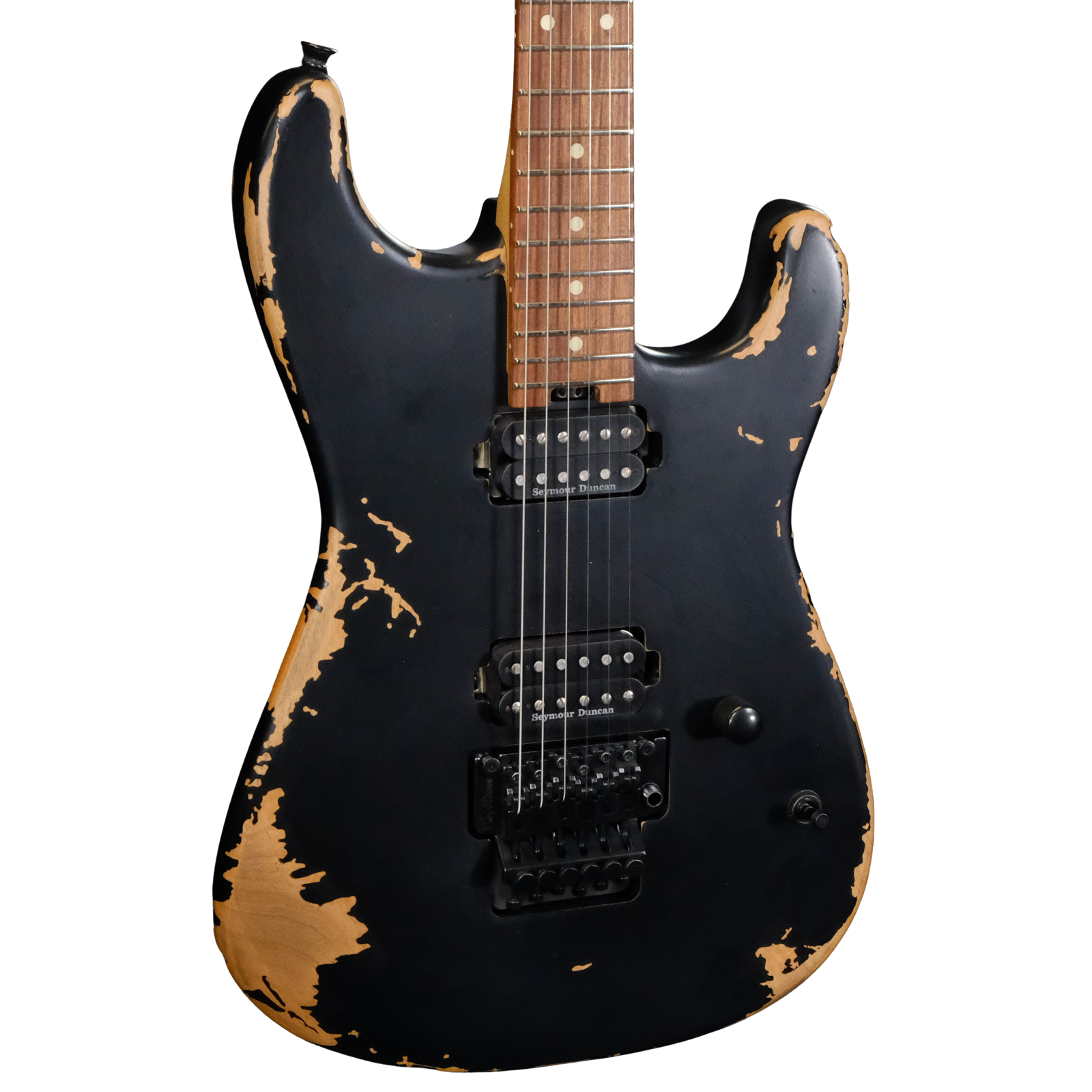 Charvel Pro-Mod Relic San Dimas Style 1 HH FR PF - Weathered Black
