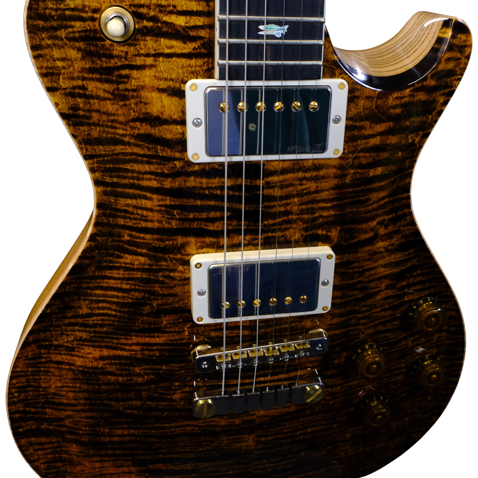 PRS Wood Library McCarty 594 Singlecut Flame Maple - Yellow Tiger