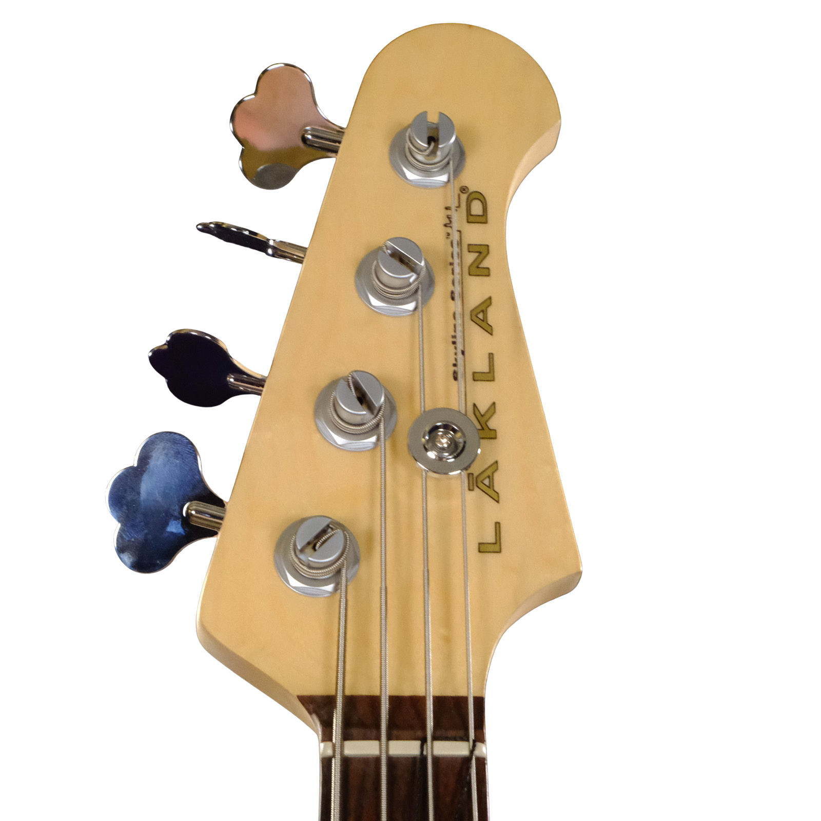 Used Lakland Skyline 44-01 Deluxe Bass Guitar - Spalted Maple with Black Hardware