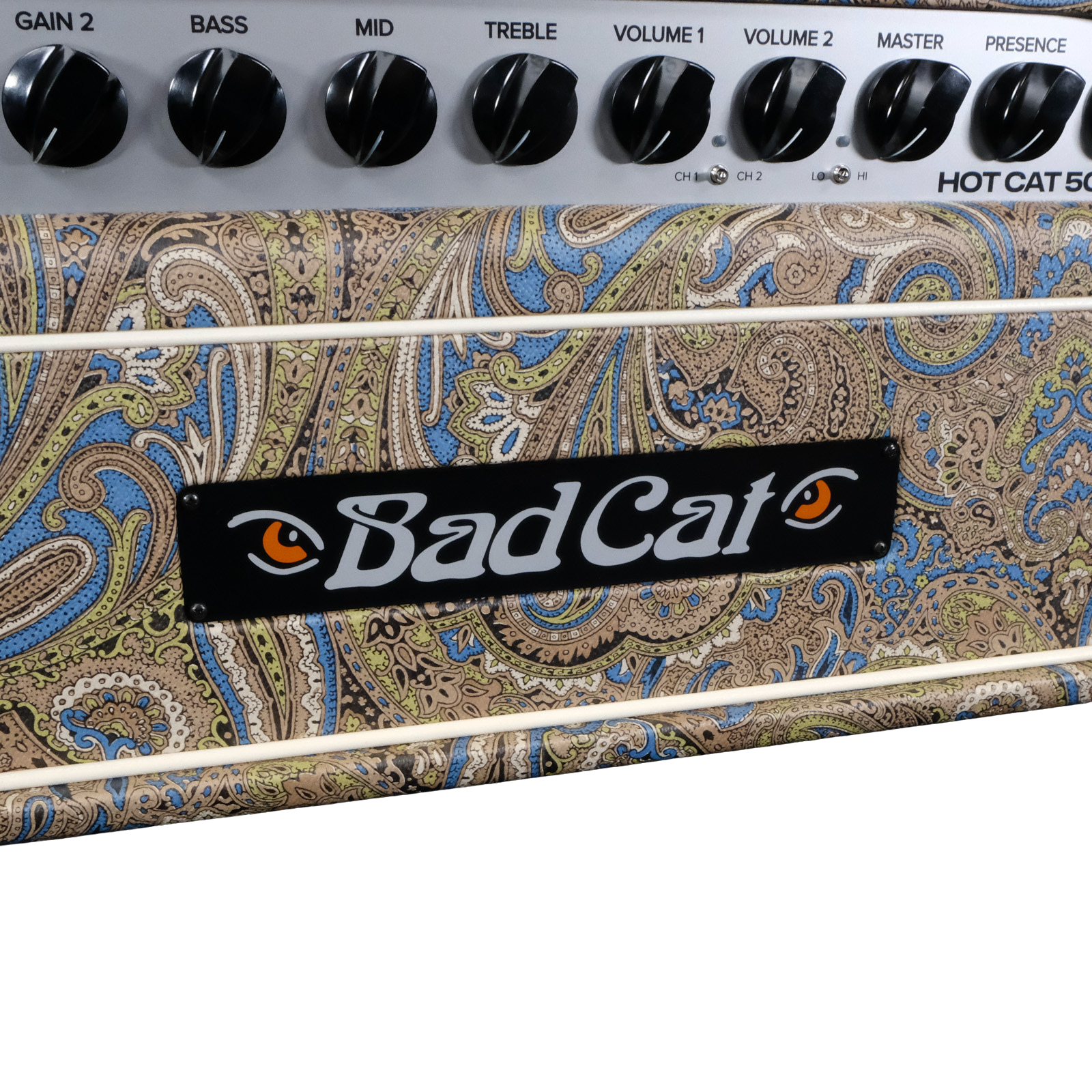 Bad Cat Mod Shop Hot Cat 50 Head - Custom Blue and Brown Paisley