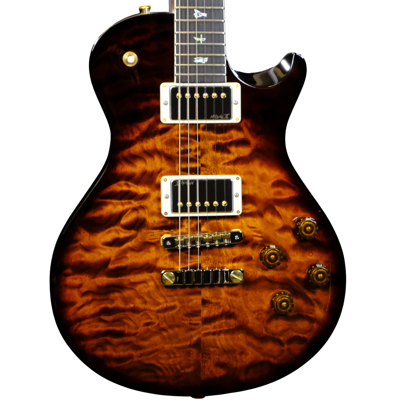 PRS Wood Library McCarty 594 Singlecut 10-Top Quilted Maple - Black Gold Burst