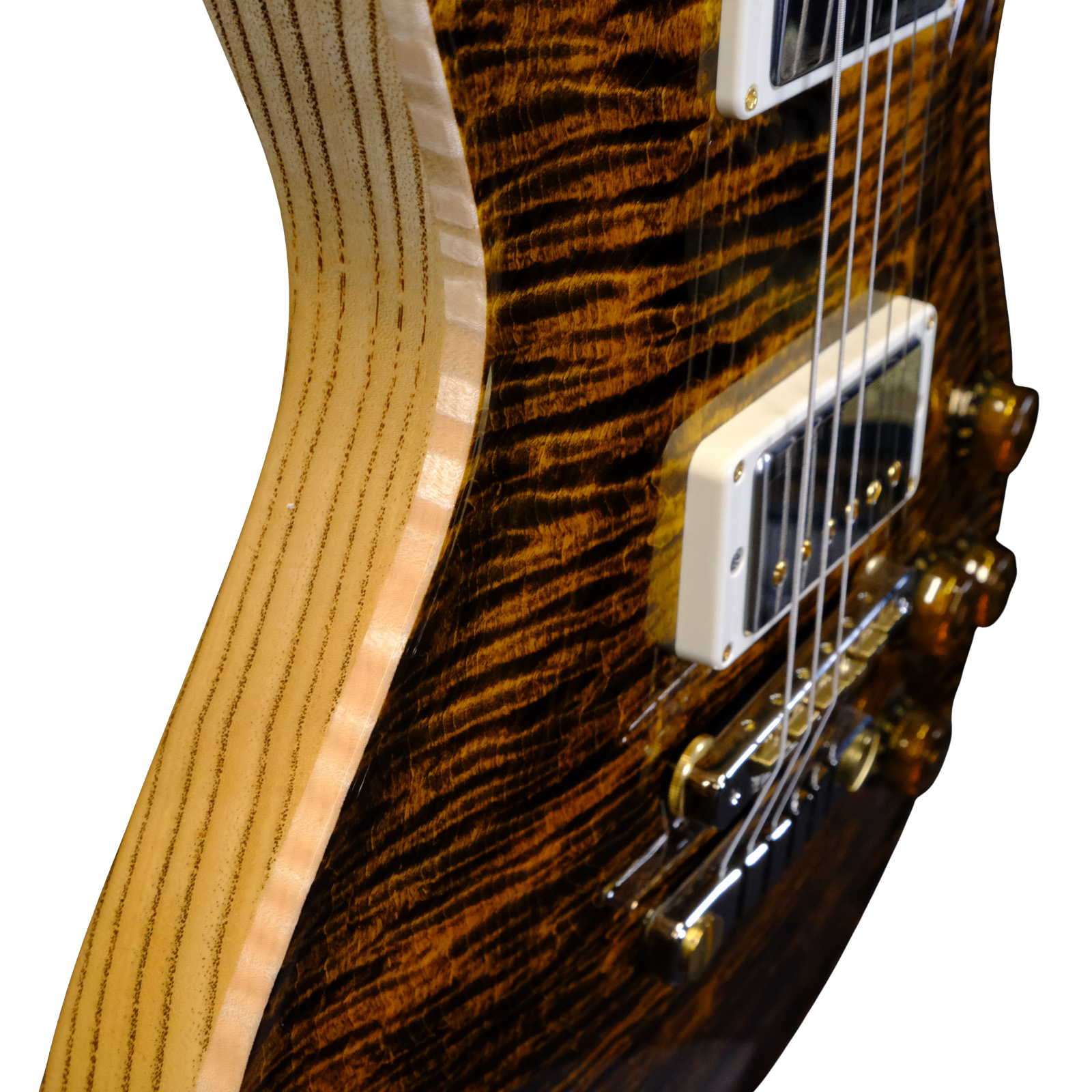 PRS Wood Library McCarty 594 Singlecut Flame Maple - Yellow Tiger