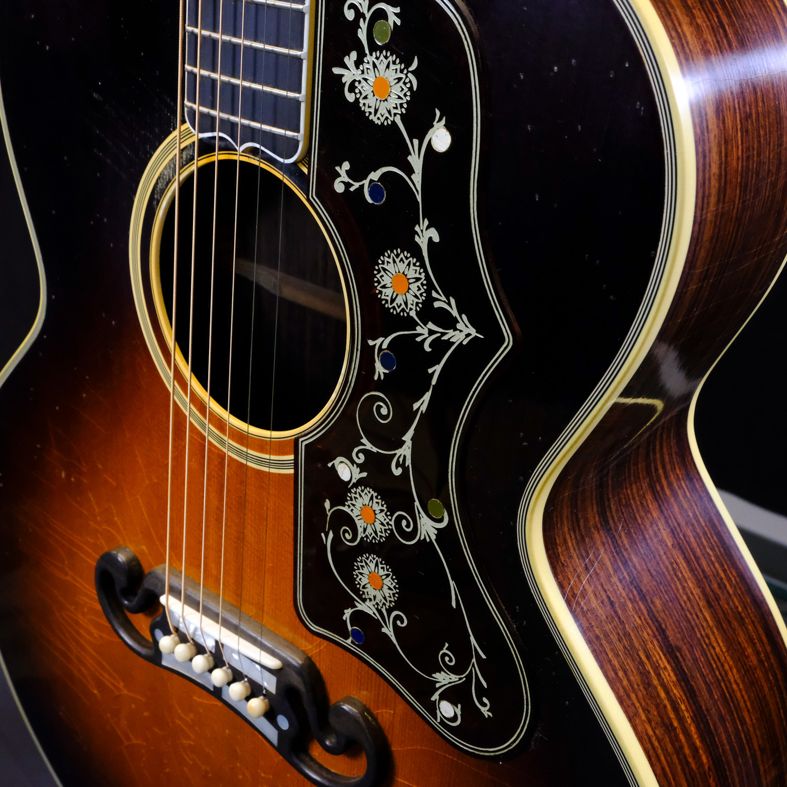 Gibson Custom Pre-War SJ-200 Rosewood - Light Aged Faded Vintage Sunburst