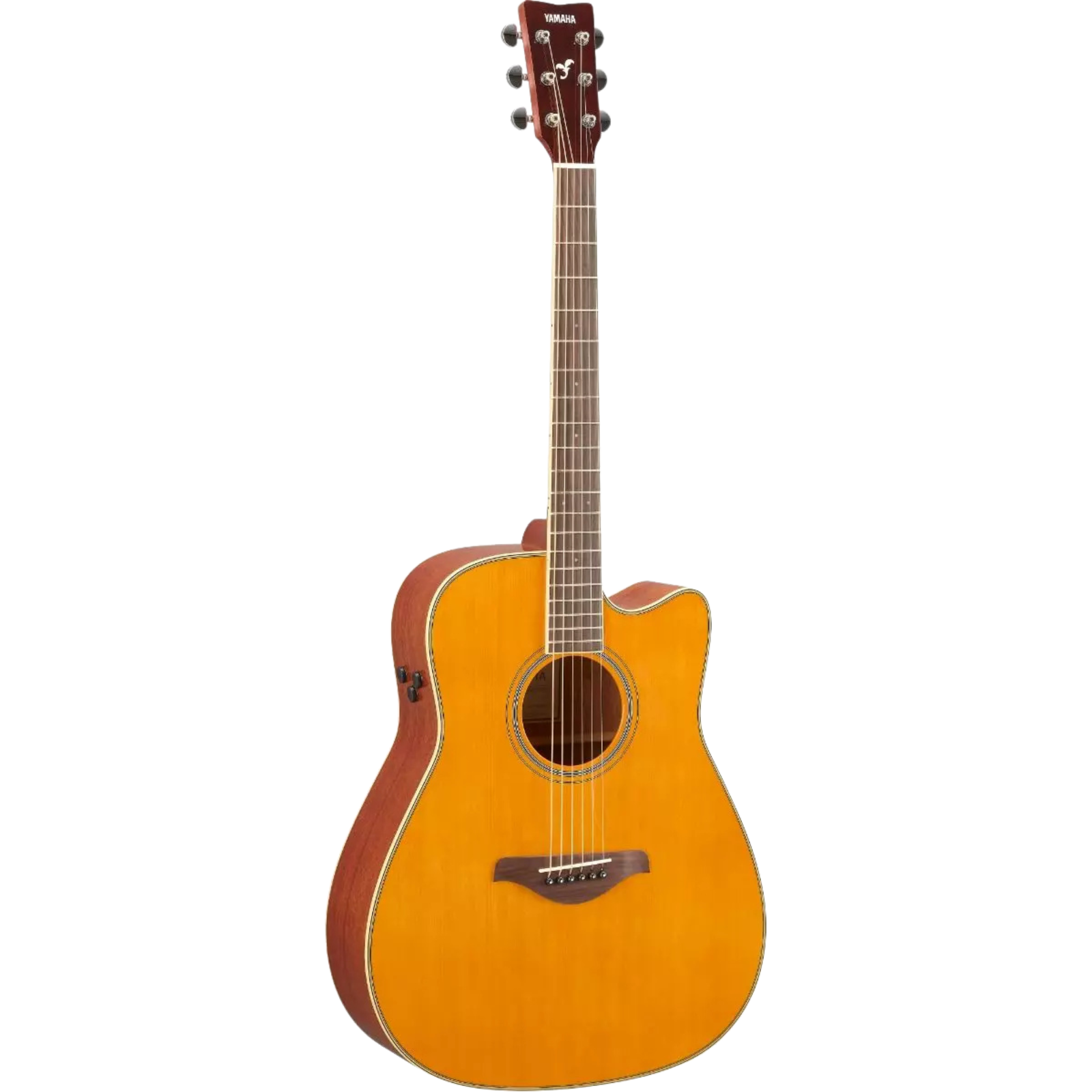 Yamaha FG-C-TA TransAcoustic Cutaway Acoustic-Electric Guitar - Vintage Tint