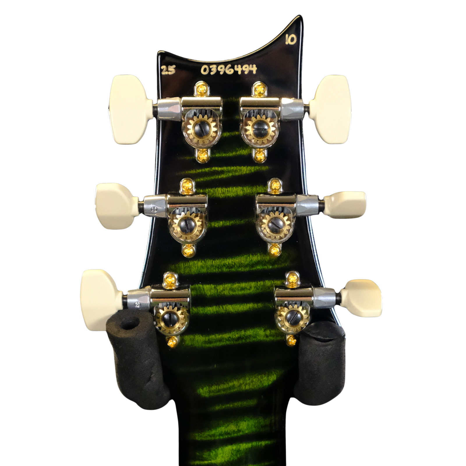 PRS Wood Library Custom 24 Quilt Electric Guitar - Jade/Charcoal Burst