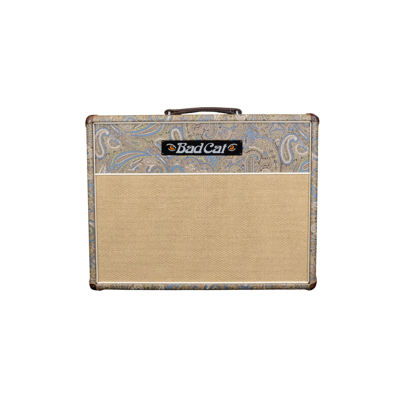 Bad Cat Hot Cat 1x12 Extension Cabinet - Custom Blue and Brown Paisley
