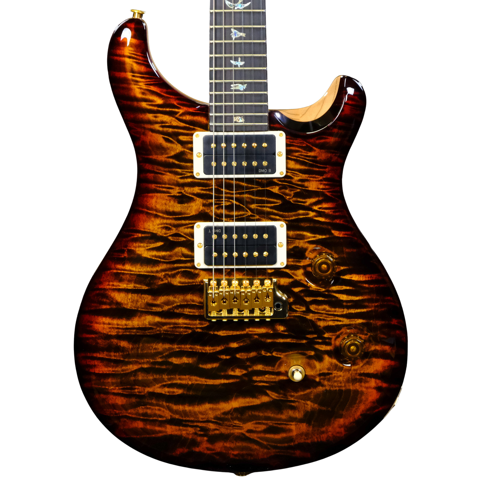 PRS Wood Library Custom 24 10-Top Quilted Maple -  Yellow Tiger