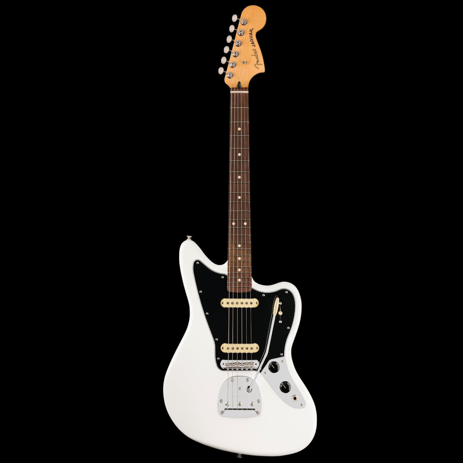 Fender Player II Jaguar Electric Guitar - Polar White with Rosewood Fi Fender Player II Jaguar Electric Guitar - Polar White with Rosewood Fi
