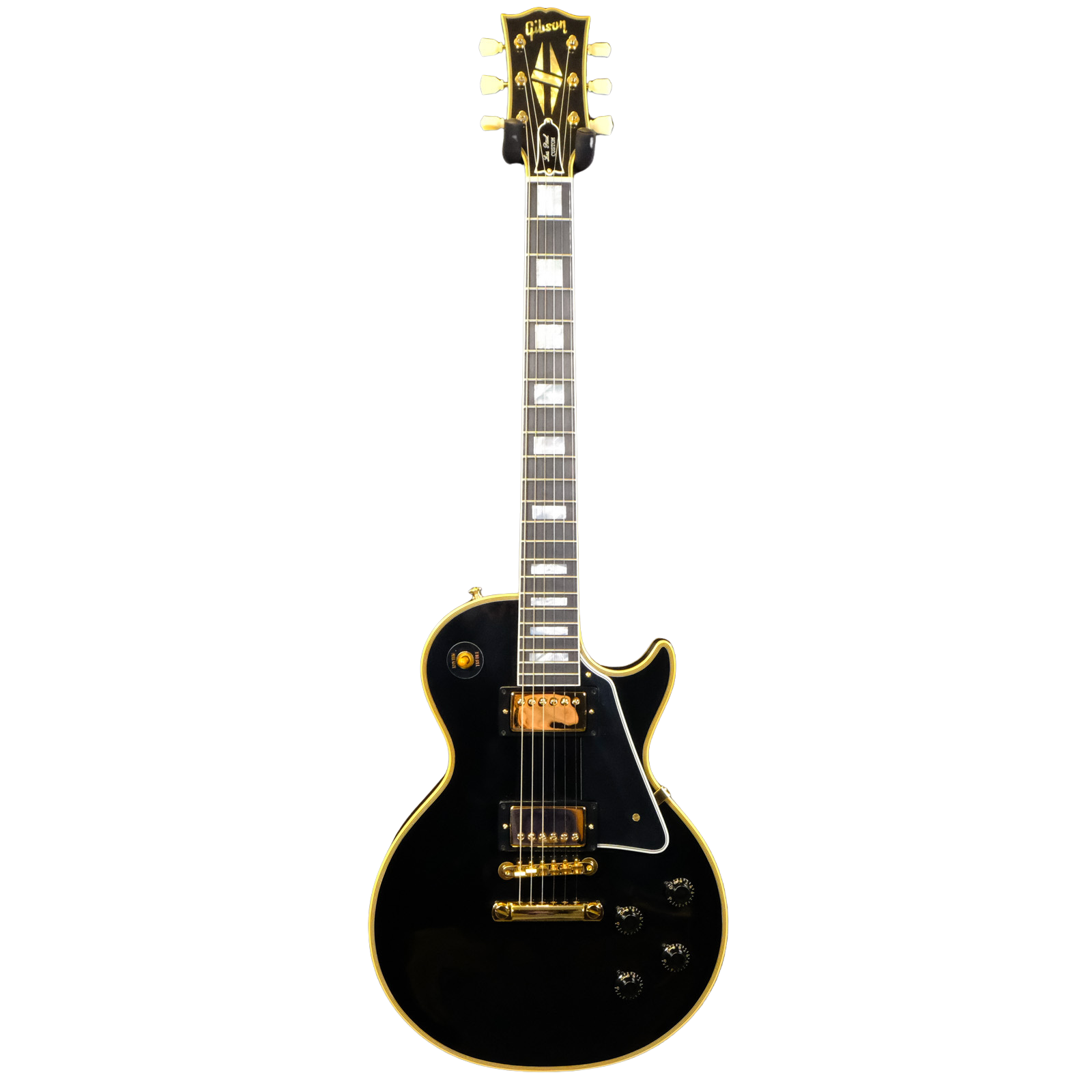 Gibson Custom 1957 Les Paul Custom Reissue VOS Electric Guitar-Ebony 2-Pickup