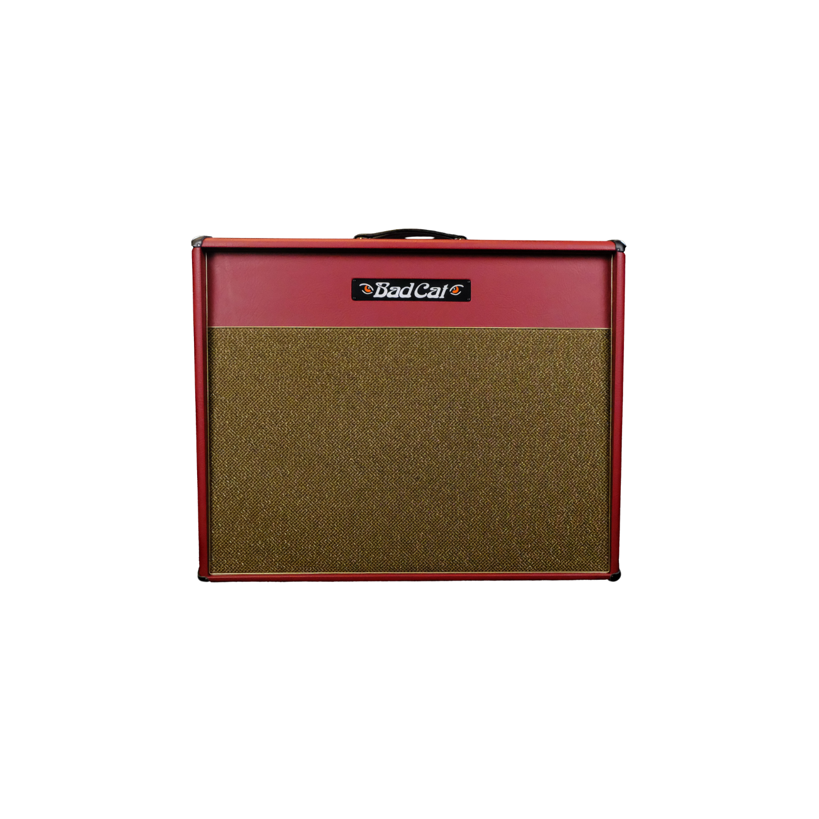 Used Bad Cat Cub V Handwired 2x12" Extension Speaker Cabinet - Burgany/Gold Grill/Gold Piping