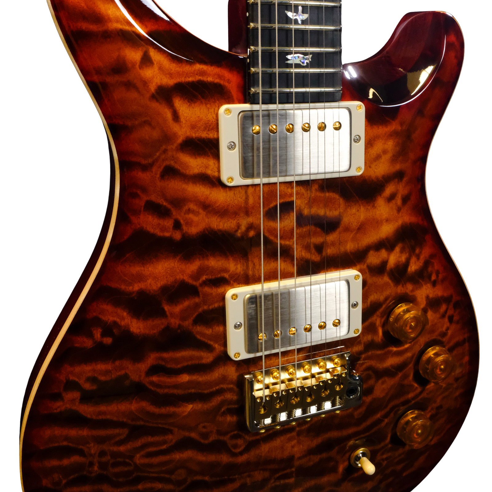 PRS Wood Library DGT Quilted Maple - Copperhead with Stained Neck
