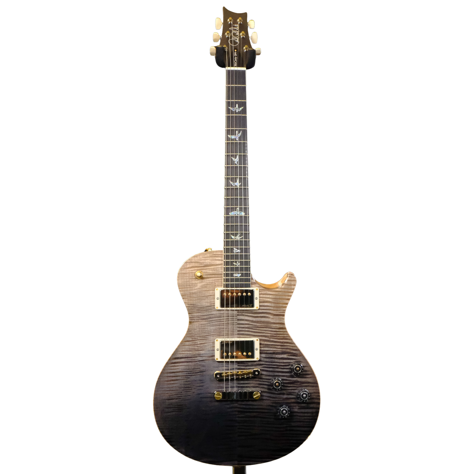 PRS Wood Library McCarty 594 Singlecut Flame Maple - Gray Black Fade with Natural Back