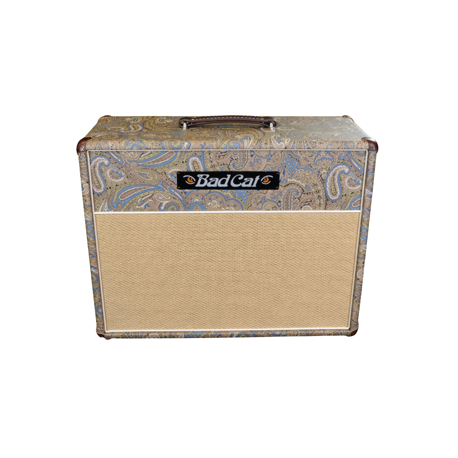Bad Cat Hot Cat 1x12 Extension Cabinet - Custom Blue and Brown Paisley