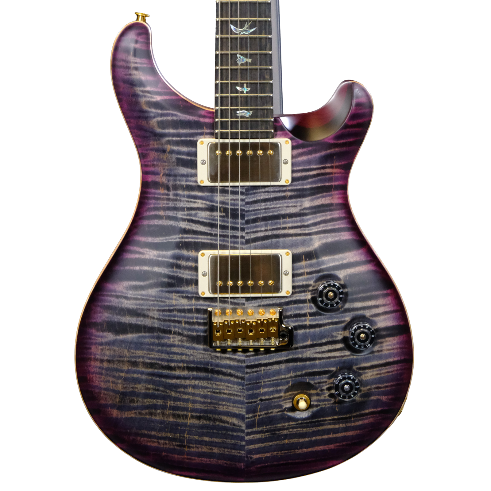PRS Wood Library DGT Flame Maple - Charcoal Purple Burst