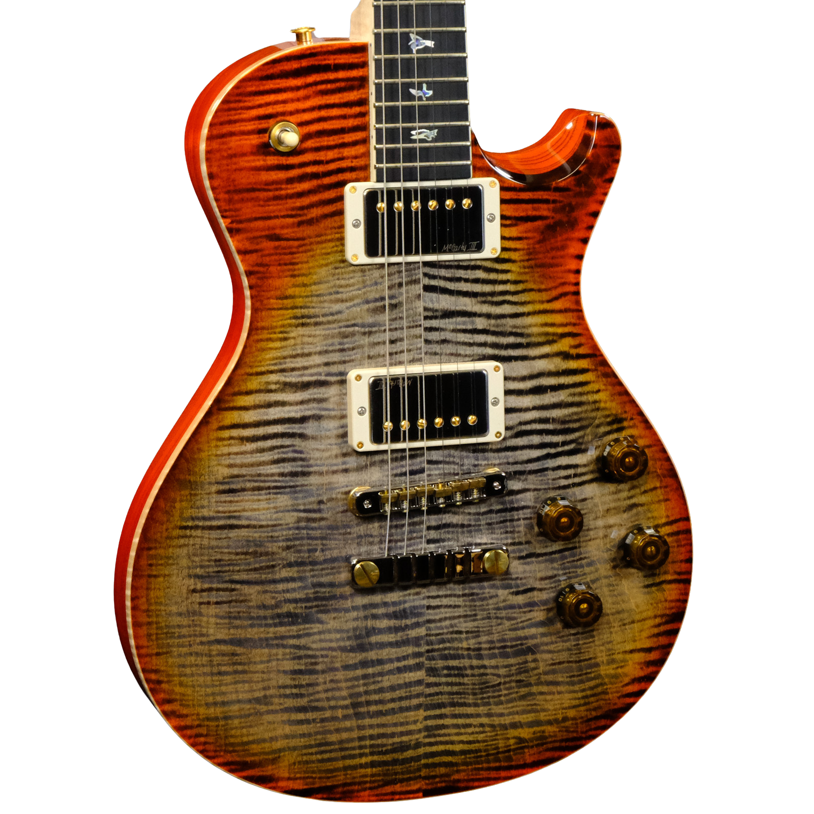 PRS Wood Library McCarty 594 Singlecut Flame Maple - Burnt Maple Leaf