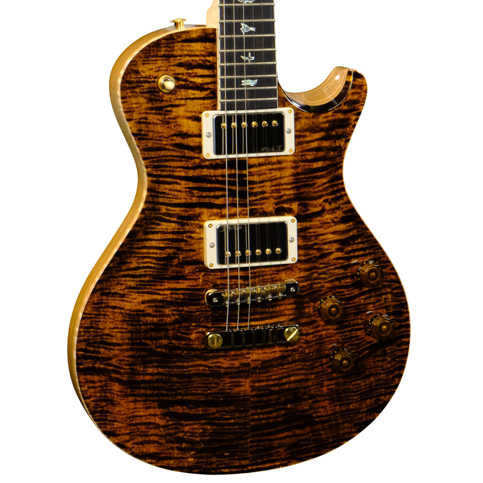 PRS Wood Library McCarty 594 Singlecut Flame Maple - Yellow Tiger