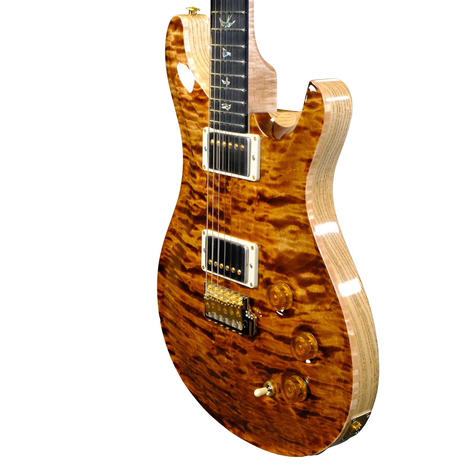 PRS Wood Library DGT Electric Guitar with Bird Inlays - Copperhead with Natural Back