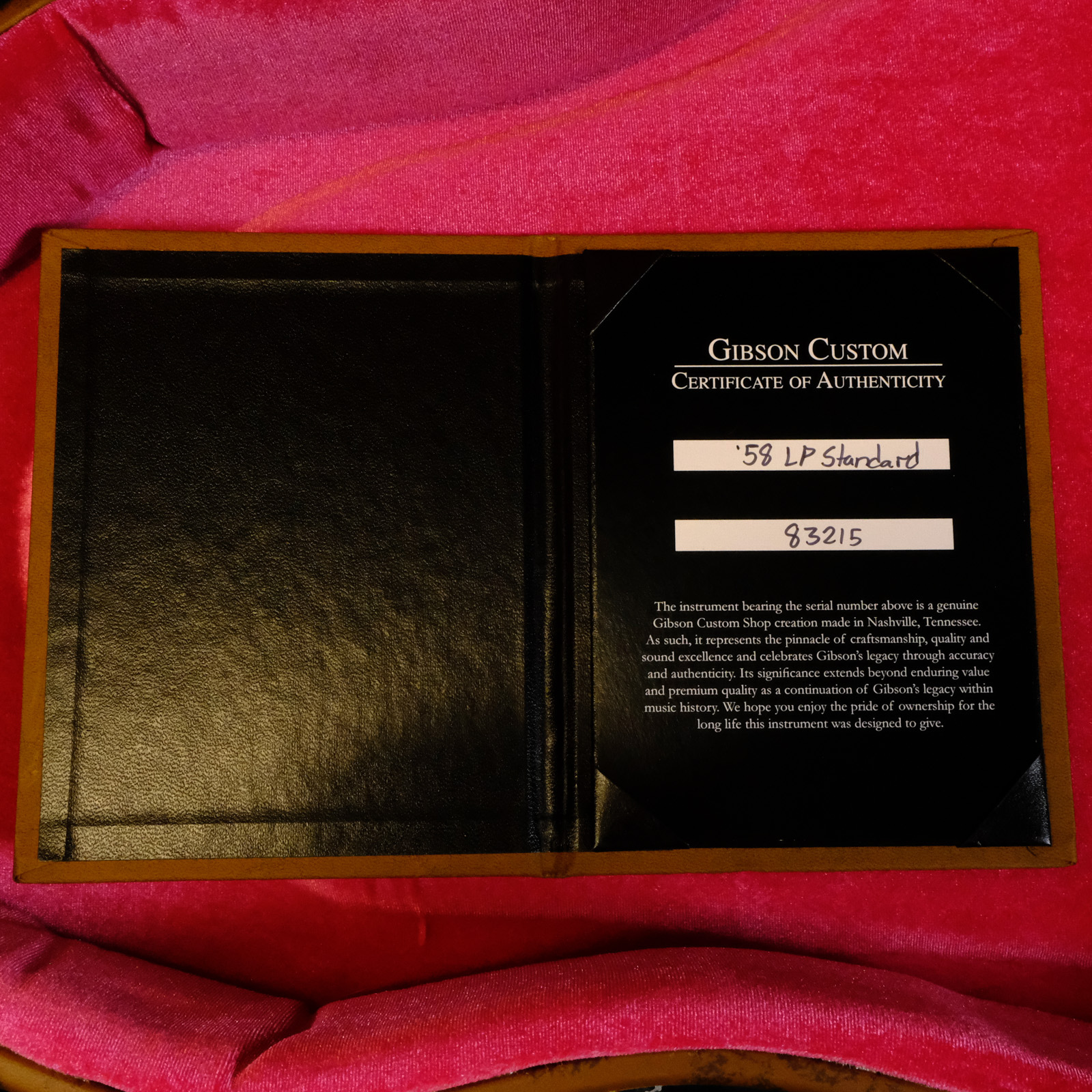 Used Gibson Custom 1958 Les Paul Standard Reissue VOS - Lemon Burst