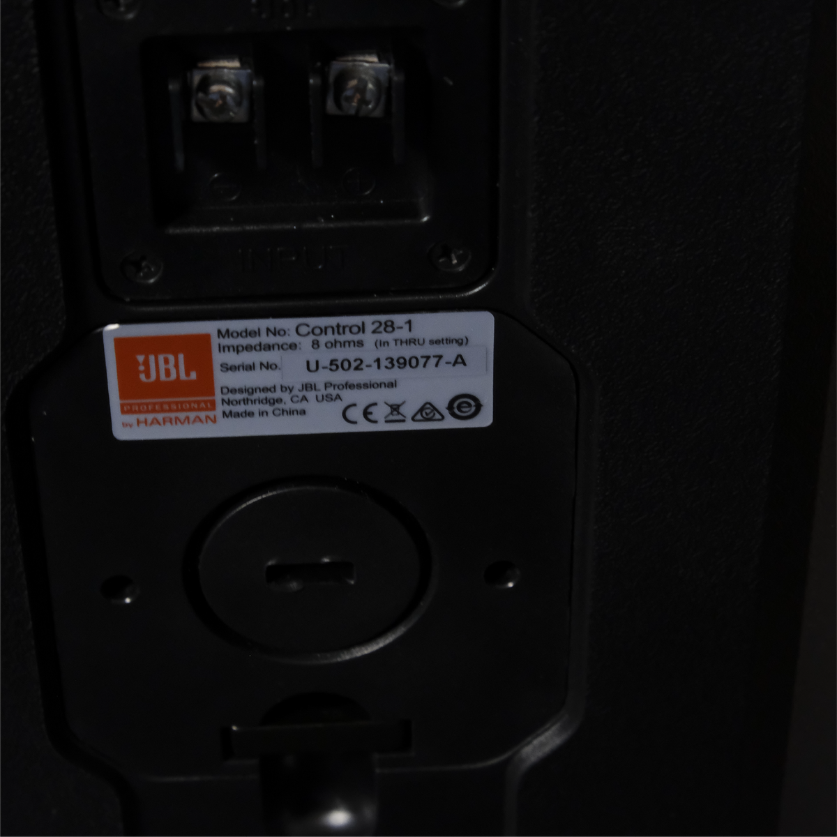 Used JBL Control 28-1 8" 2-way Surface Mount Speaker