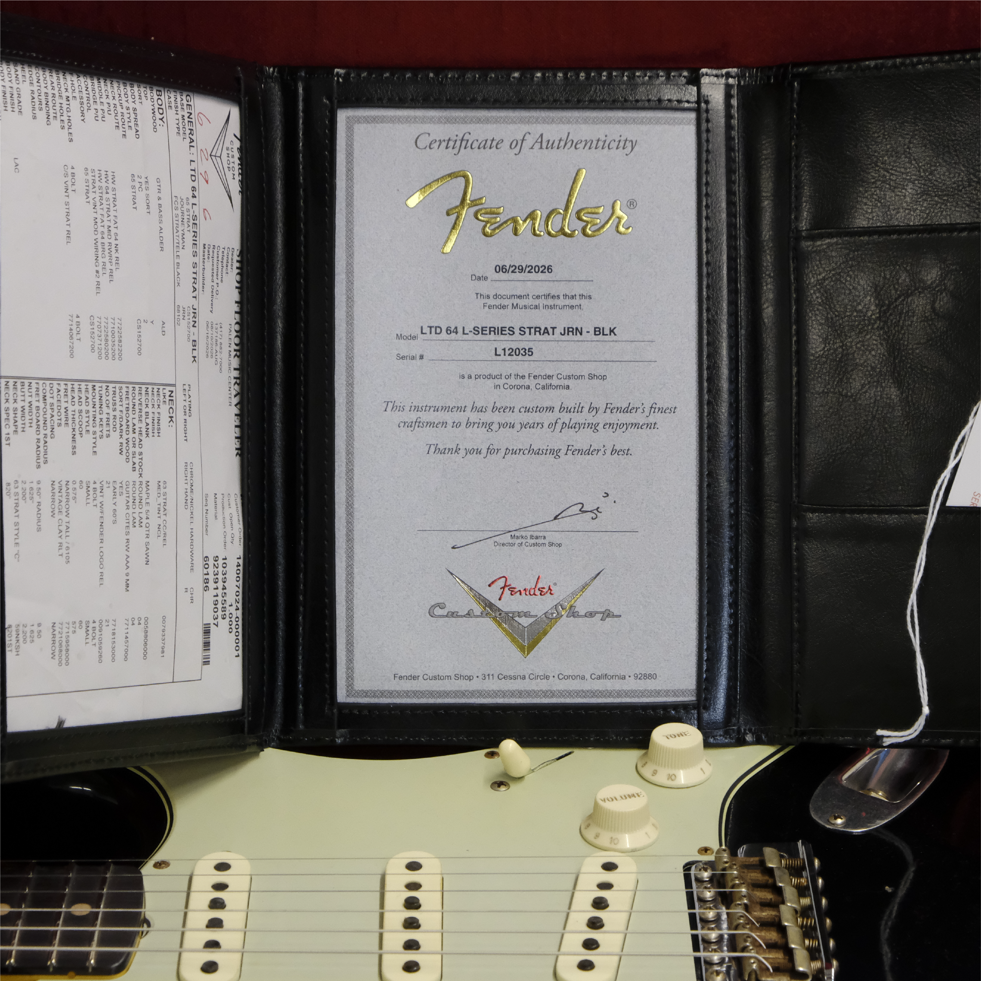 Fender Custom Shop Limited Edition '64 Stratocaster Journeyman Relic - Black
