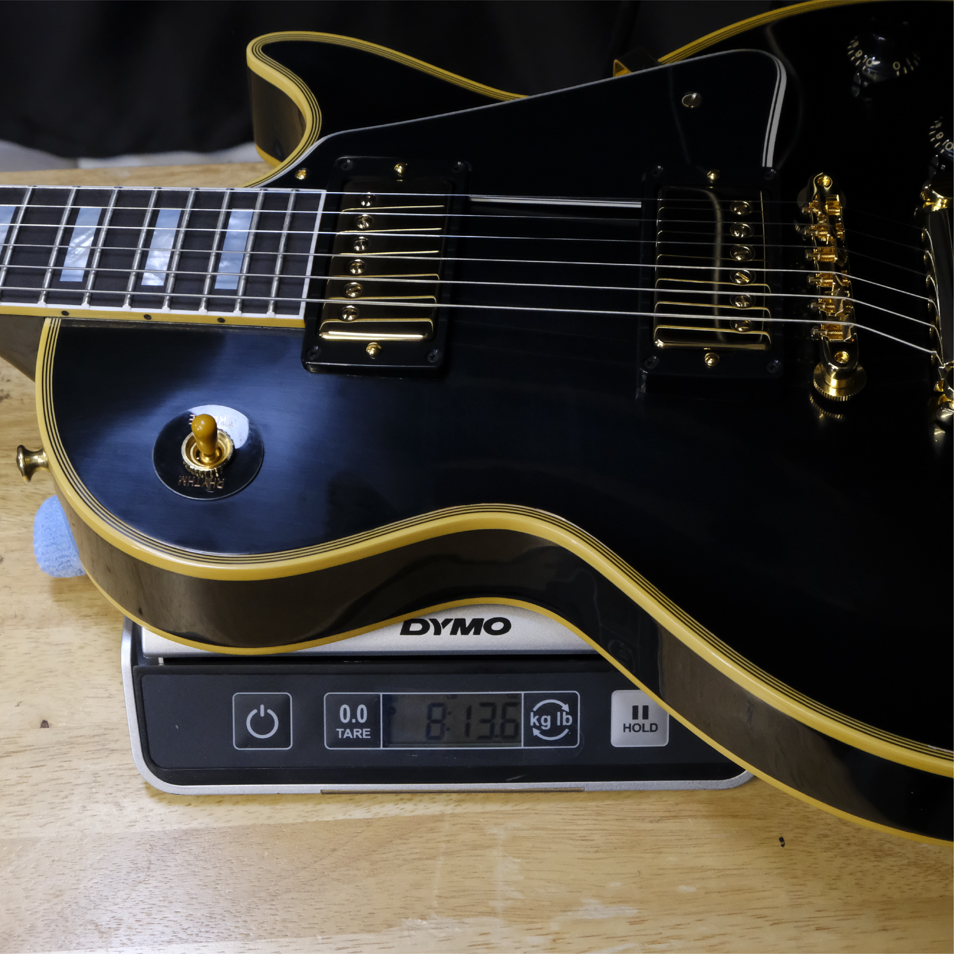 Gibson Custom 1957 Les Paul Custom Reissue VOS Electric Guitar-Ebony 2-Pickup