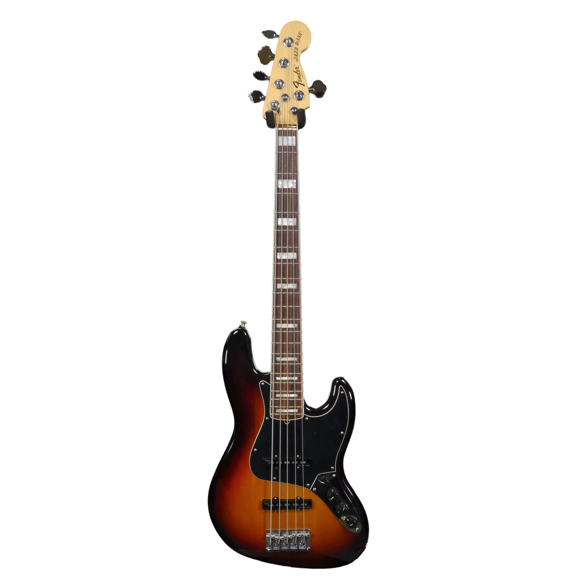 Used 2014 Fender American Deluxe Jazz Bass V - 3-Color Sunburst