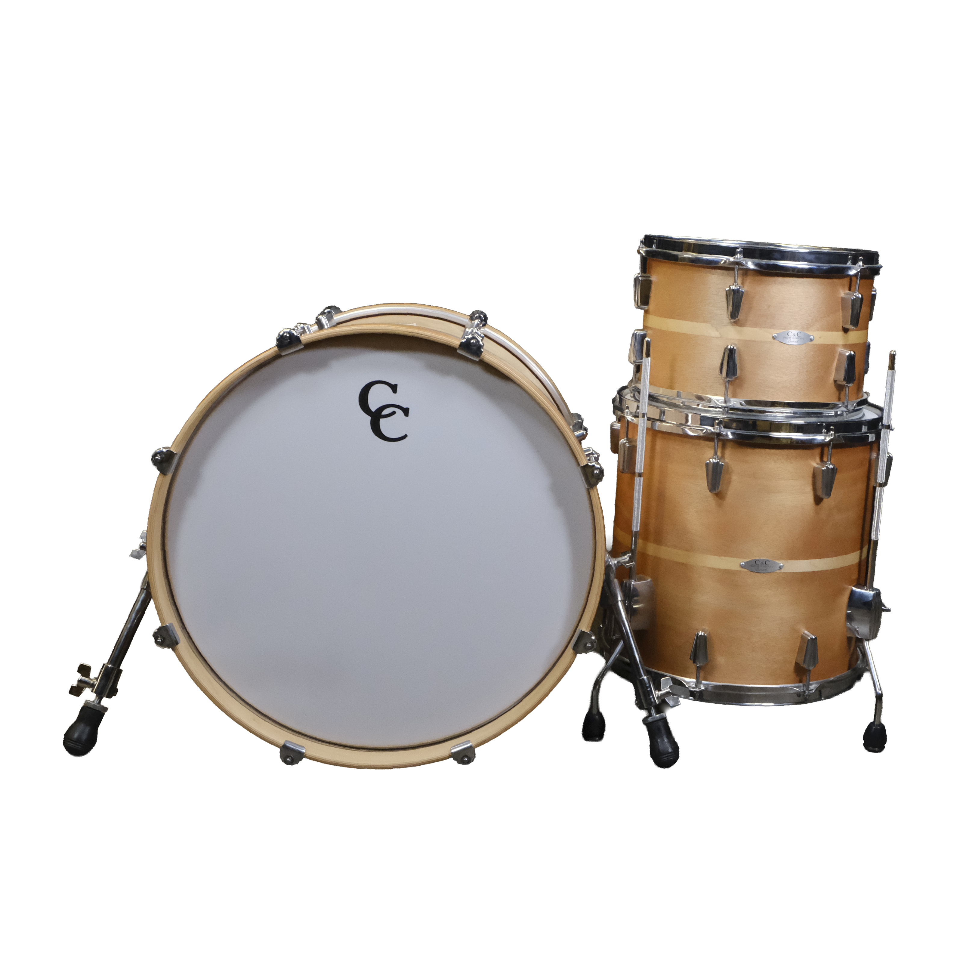 Used C&C Drum Co. 12th & Vine Bebop Shell Kit - Satin Ribbon Mahogany