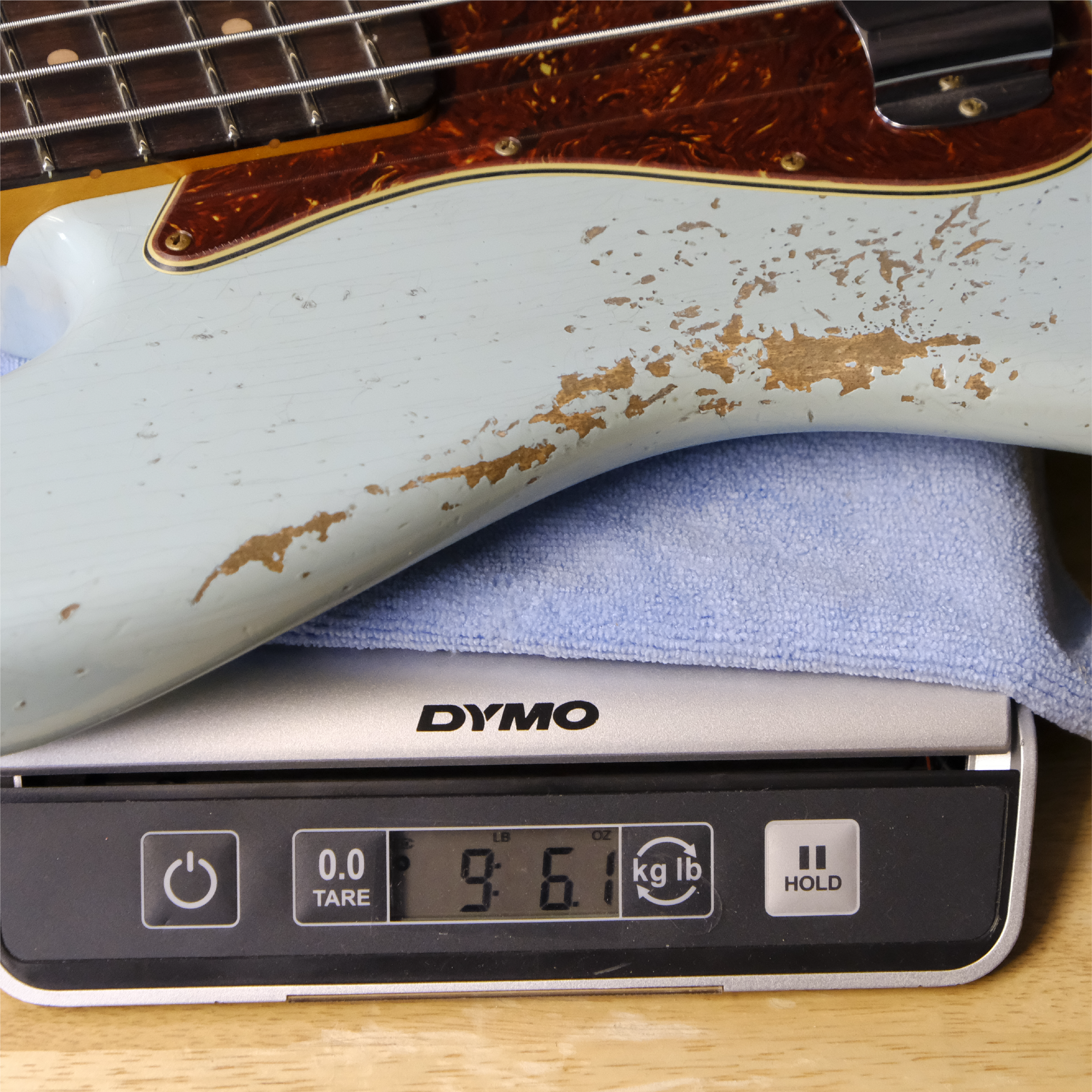 Fender Custom Shop 1961 Jazz Bass Heavy Relic - Faded Aged Daphne Blue