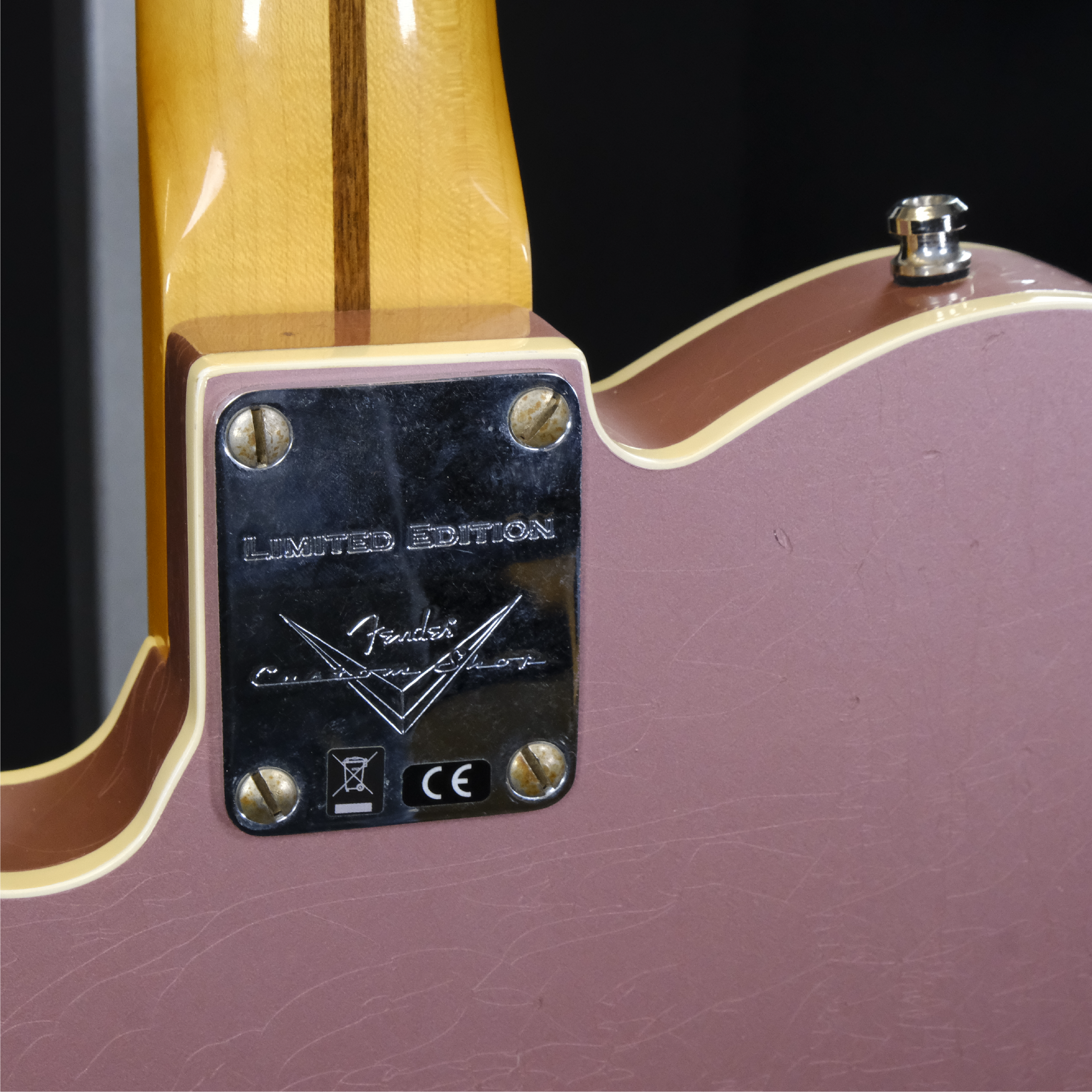 Used Fender Custom Shop 2023 Event Limited Edition Reverse '50s Telecaster Custom Journeyman Relic - Faded Aged Burgundy Mist Metallic