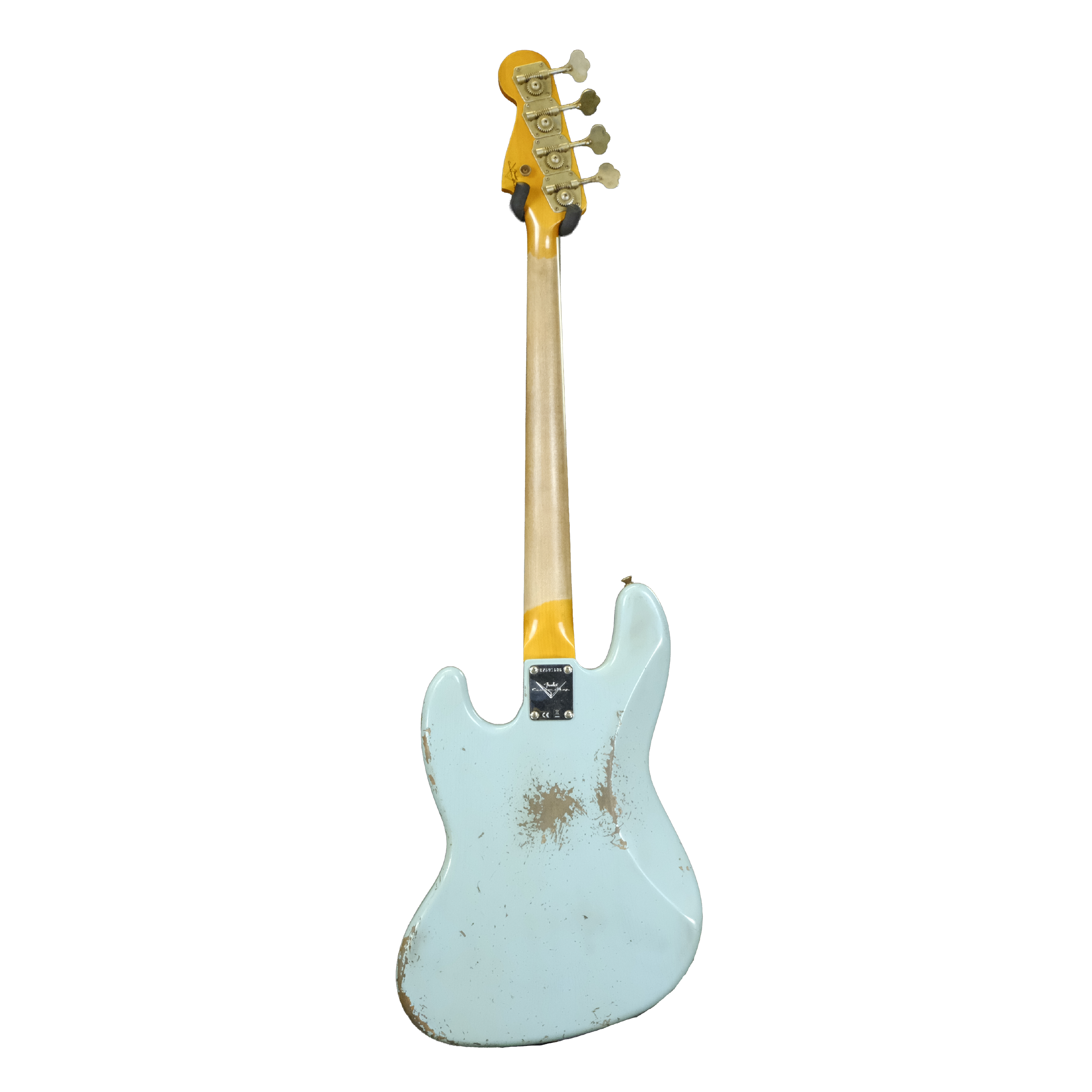 Fender Custom Shop 1961 Jazz Bass Heavy Relic - Faded Aged Daphne Blue