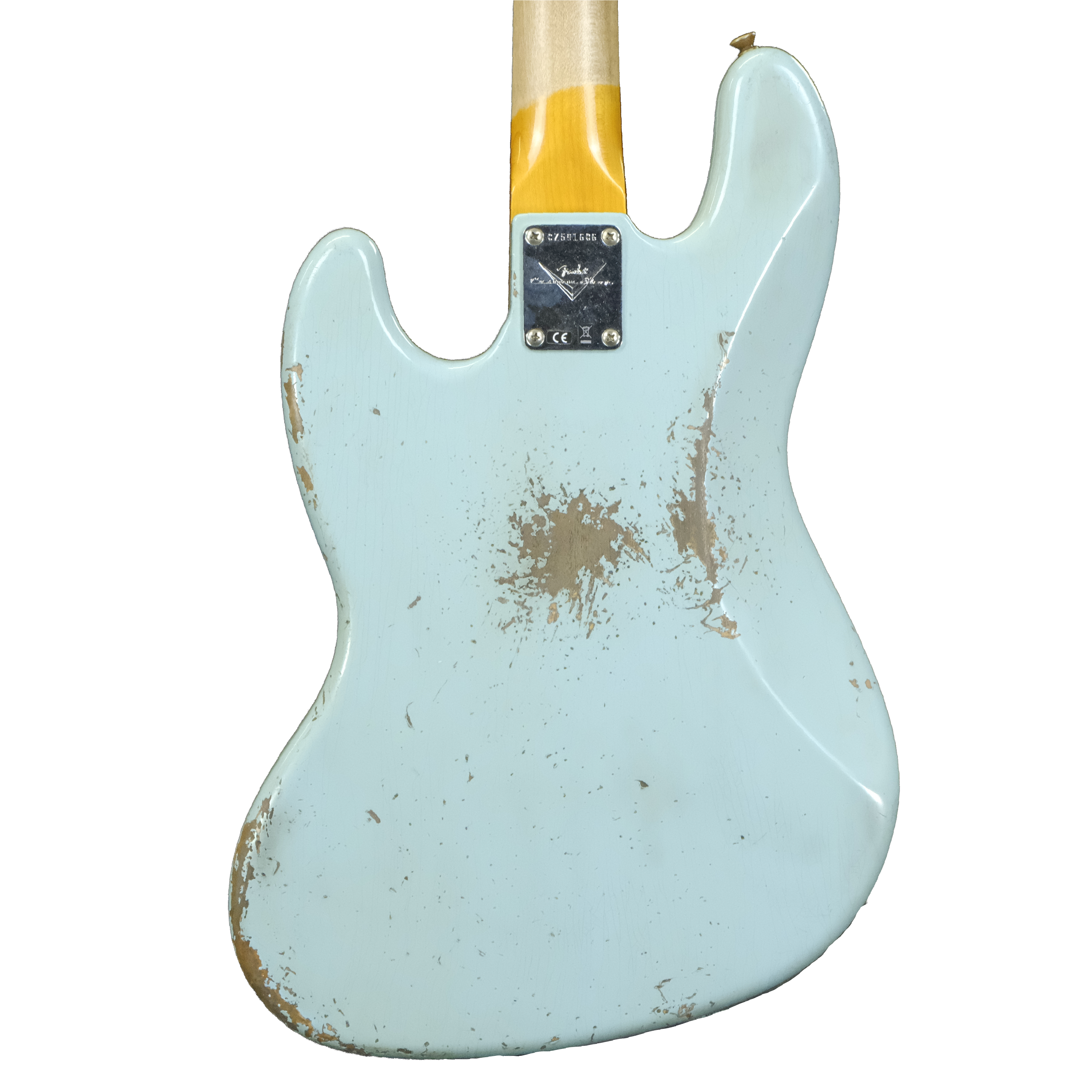 Fender Custom Shop 1961 Jazz Bass Heavy Relic - Faded Aged Daphne Blue