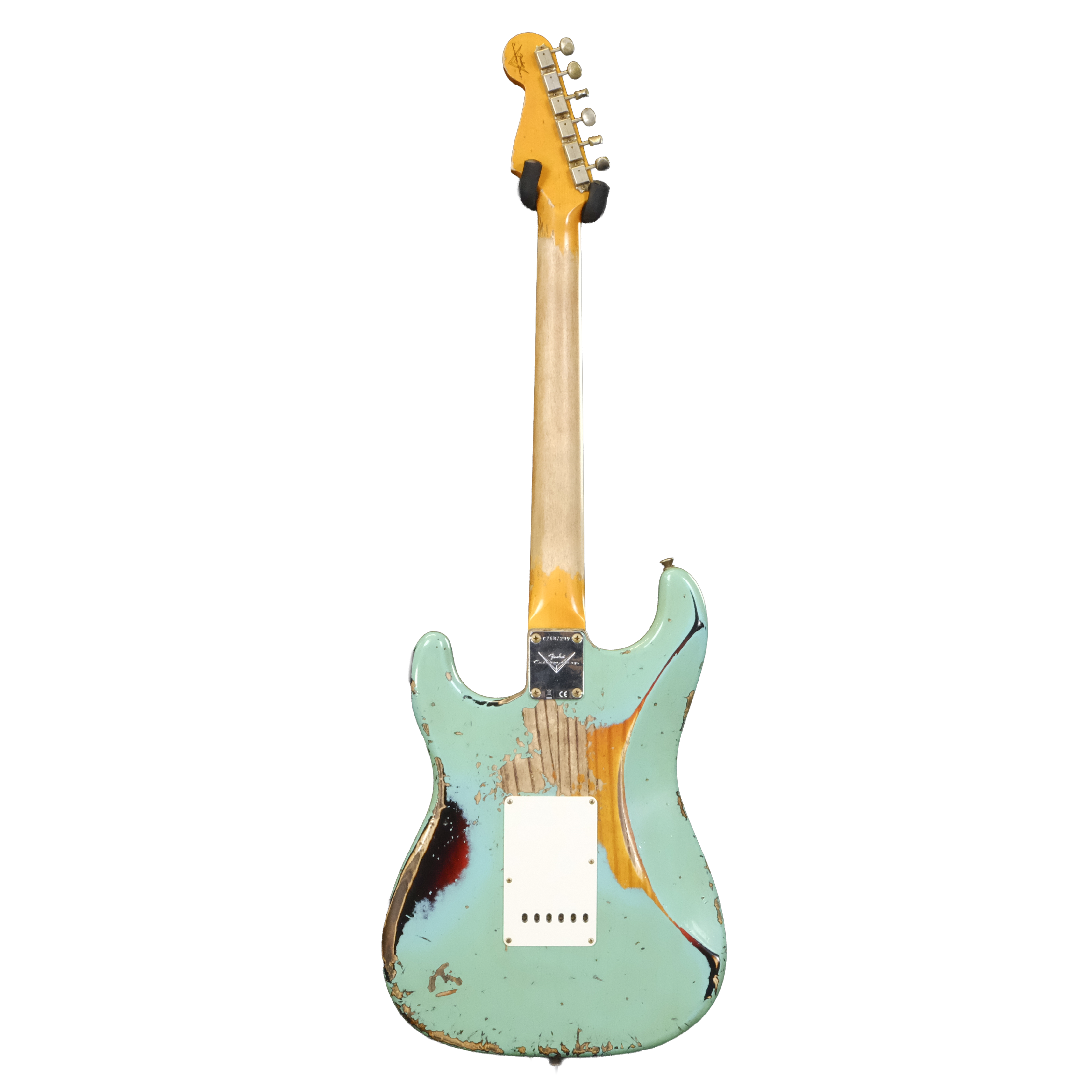 Fender Custom Shop '63 Stratocaster Super Heavy Relic - Super Faded Aged Seafoam Green over 3-Color Sunburst