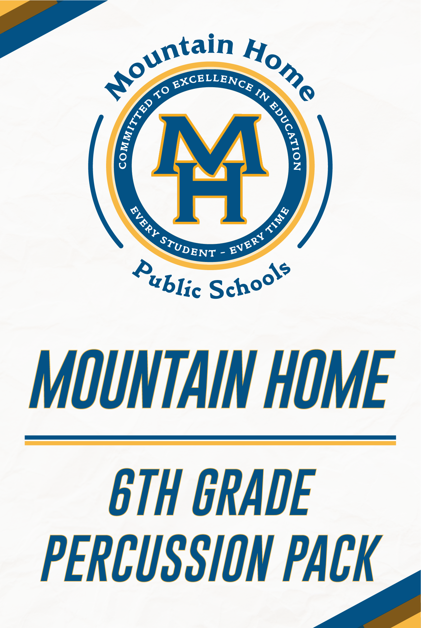 Mountain Home 6th Grade Percussion Pack