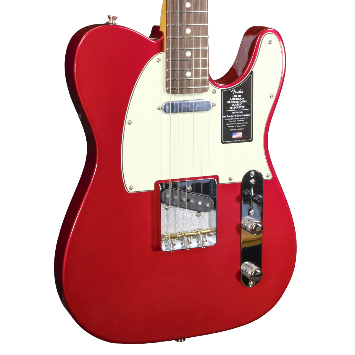 Fender Limited Edition American Professional Classic Telecaster featuring the Fender Silent System - Candy Apple Red