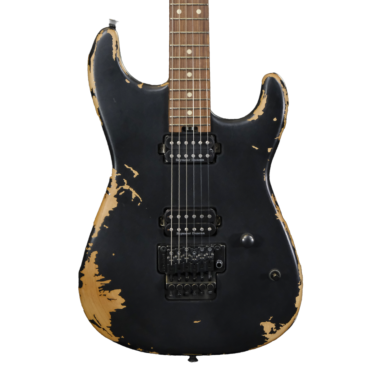 Charvel Pro-Mod Relic San Dimas Style 1 HH FR PF - Weathered Black