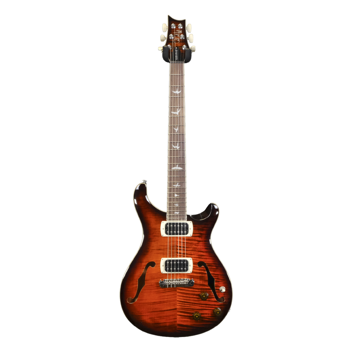 PRS SE Hollowbody I Piezo - Orange Tiger Smokeburst