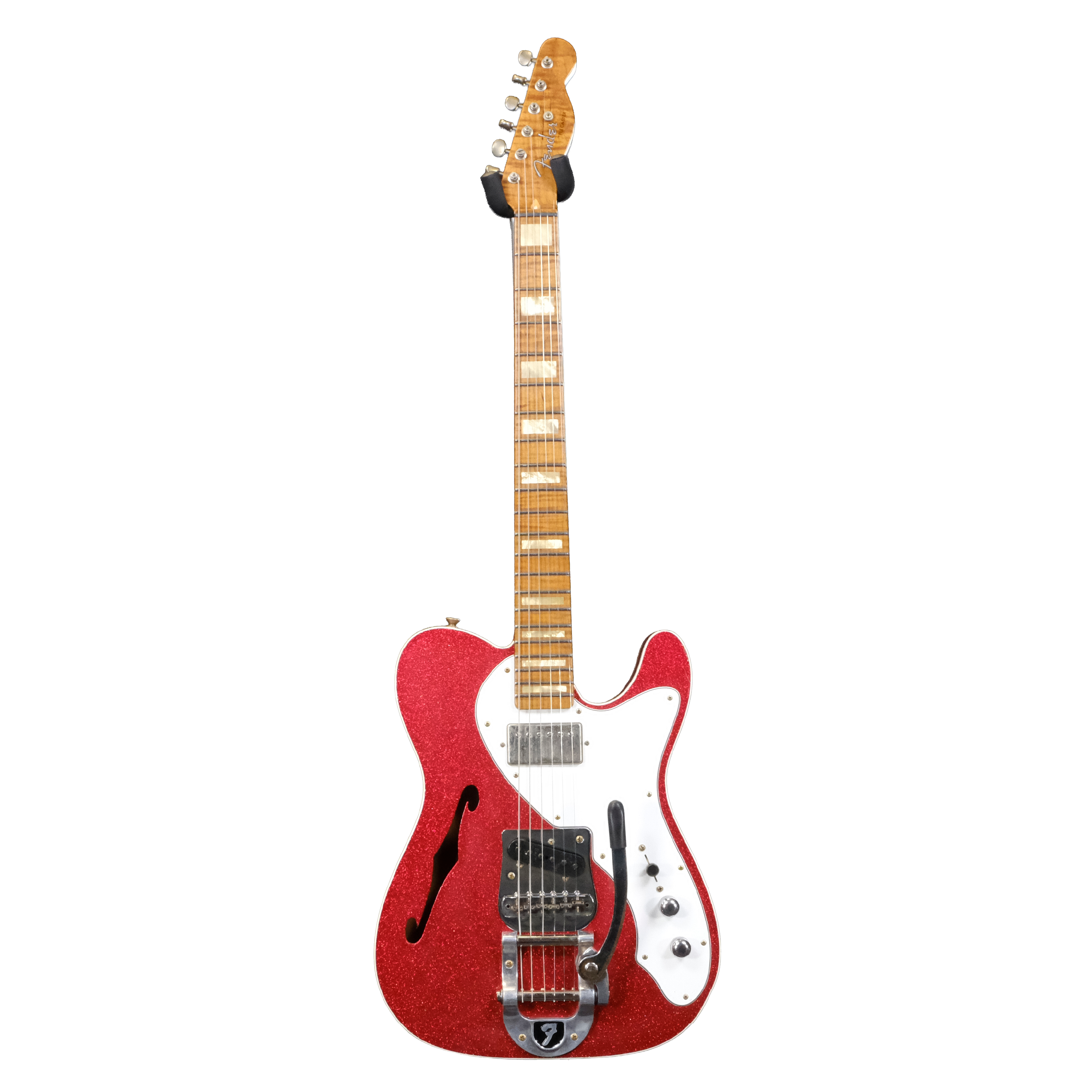 Fender Custom Shop 50's Telecaster Thinline Journeyman Relic - Red Sparkle