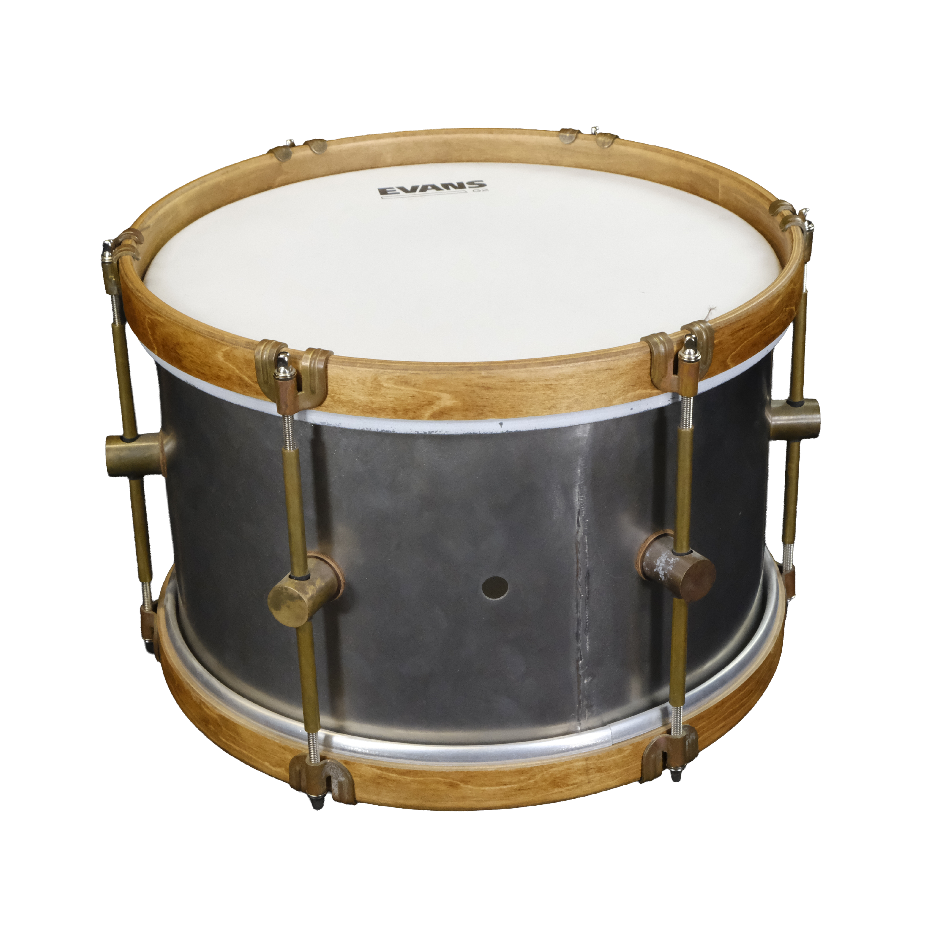 A&F Drum Co. Raw Steel 3-Piece Shell Pack - Raw Steel