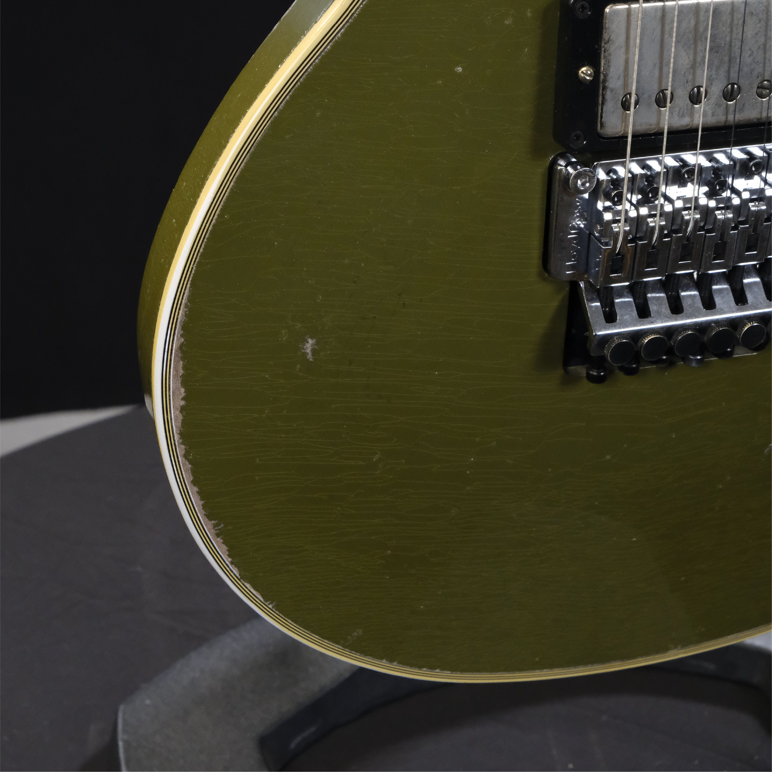 Gibson Custom Les Paul Axcess Custom Floyd Rose - Murphy Lab Heavy Aged Olive Drab