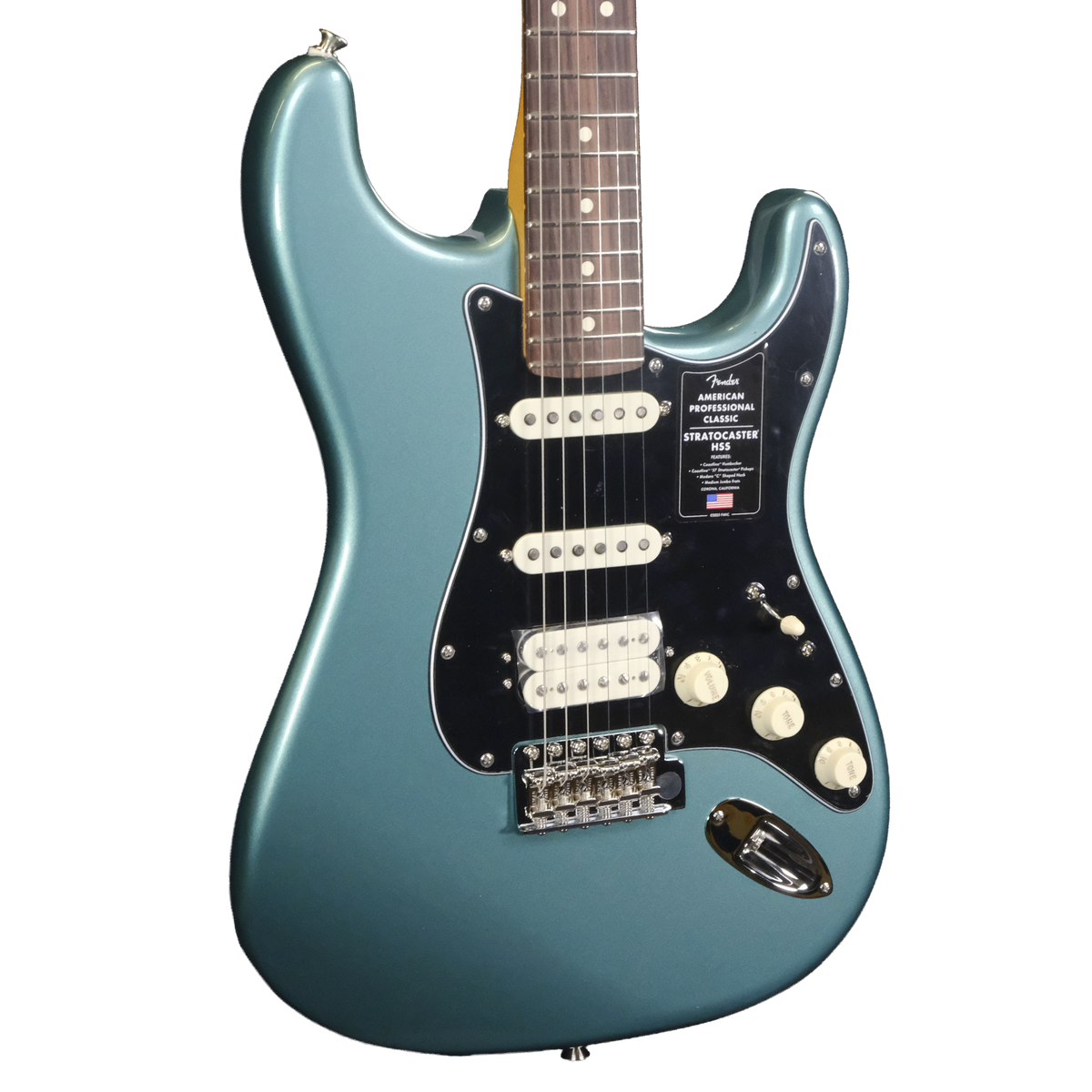 Fender American Professional Classic Stratocaster HSS - Faded Sherwood Green Metallic