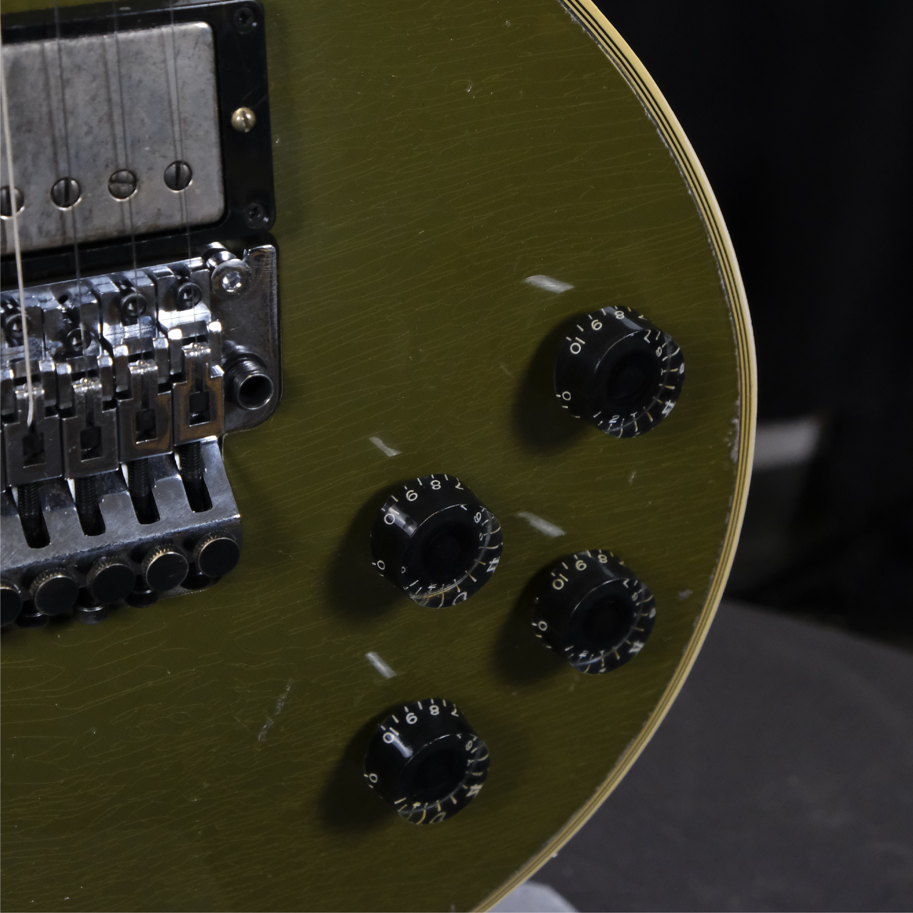 Gibson Custom Les Paul Axcess Custom Floyd Rose - Murphy Lab Heavy Aged Olive Drab