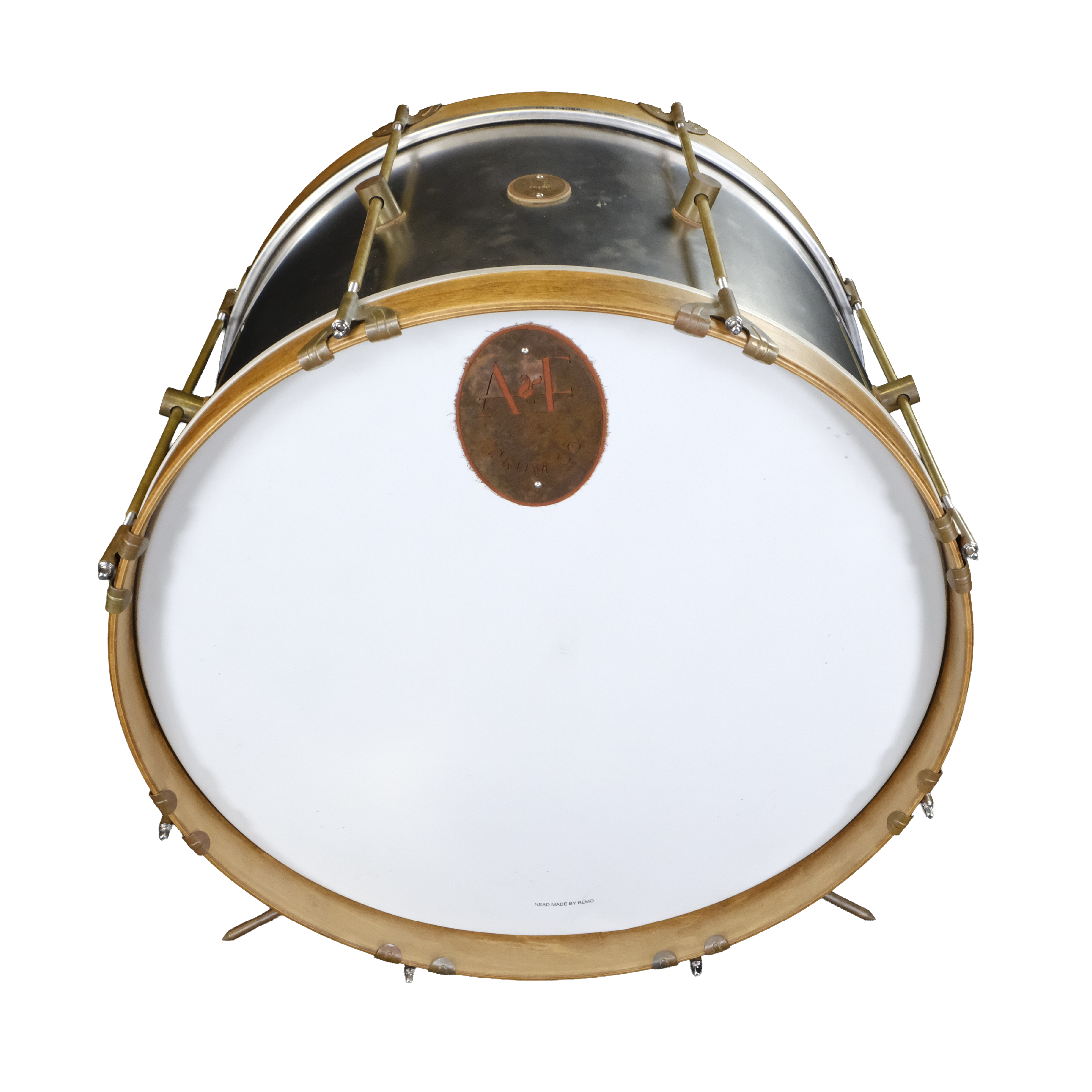 A&F Drum Co. Raw Steel 3-Piece Shell Pack - Raw Steel