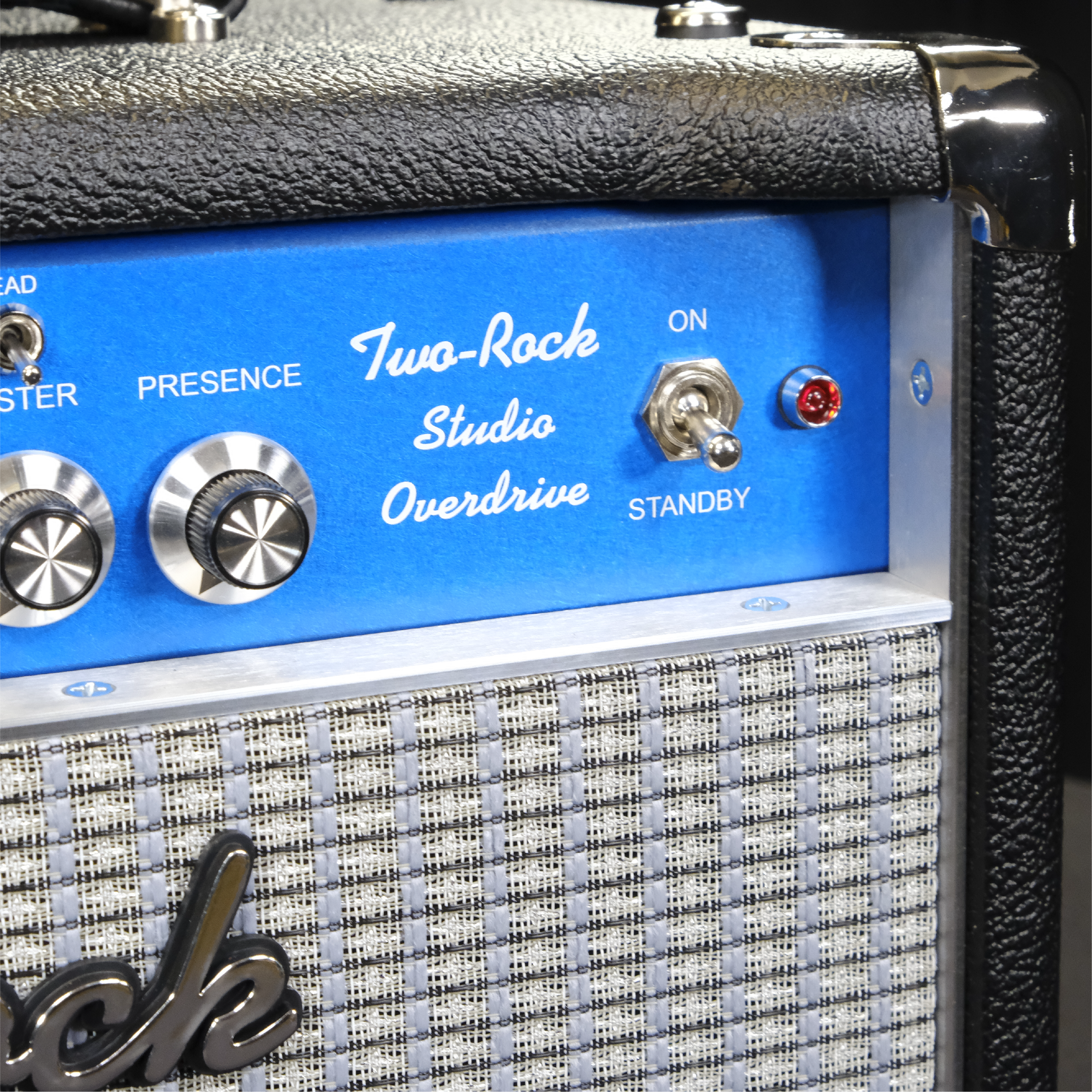 Two-Rock Studio Overdrive Head - Black Bronco with Blue Smoke Cloth