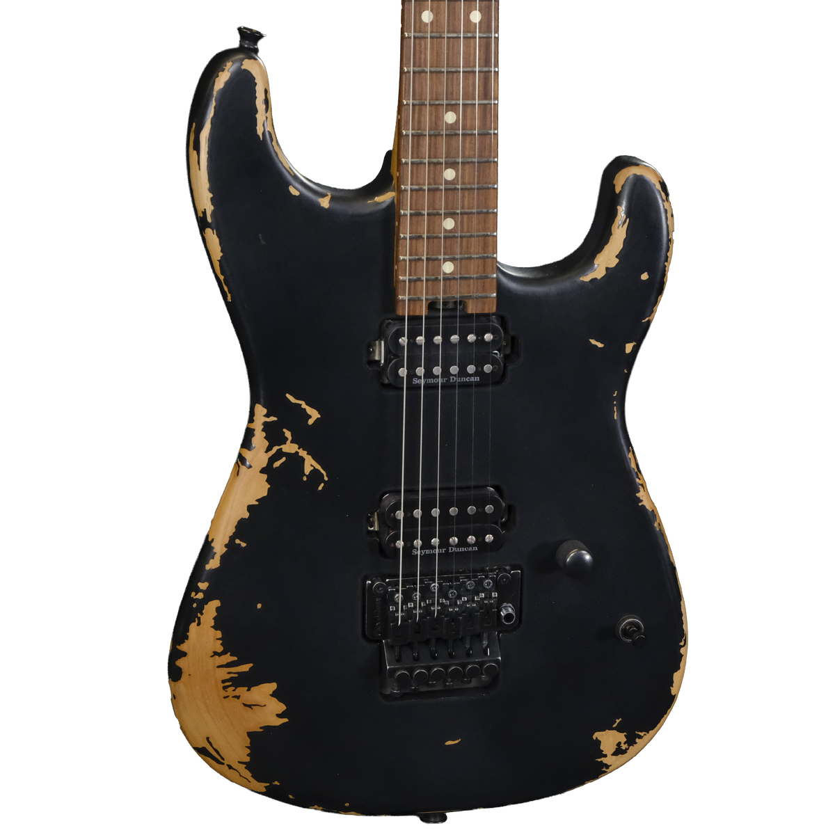 Charvel Pro-Mod Relic San Dimas Style 1 HH FR PF - Weathered Black