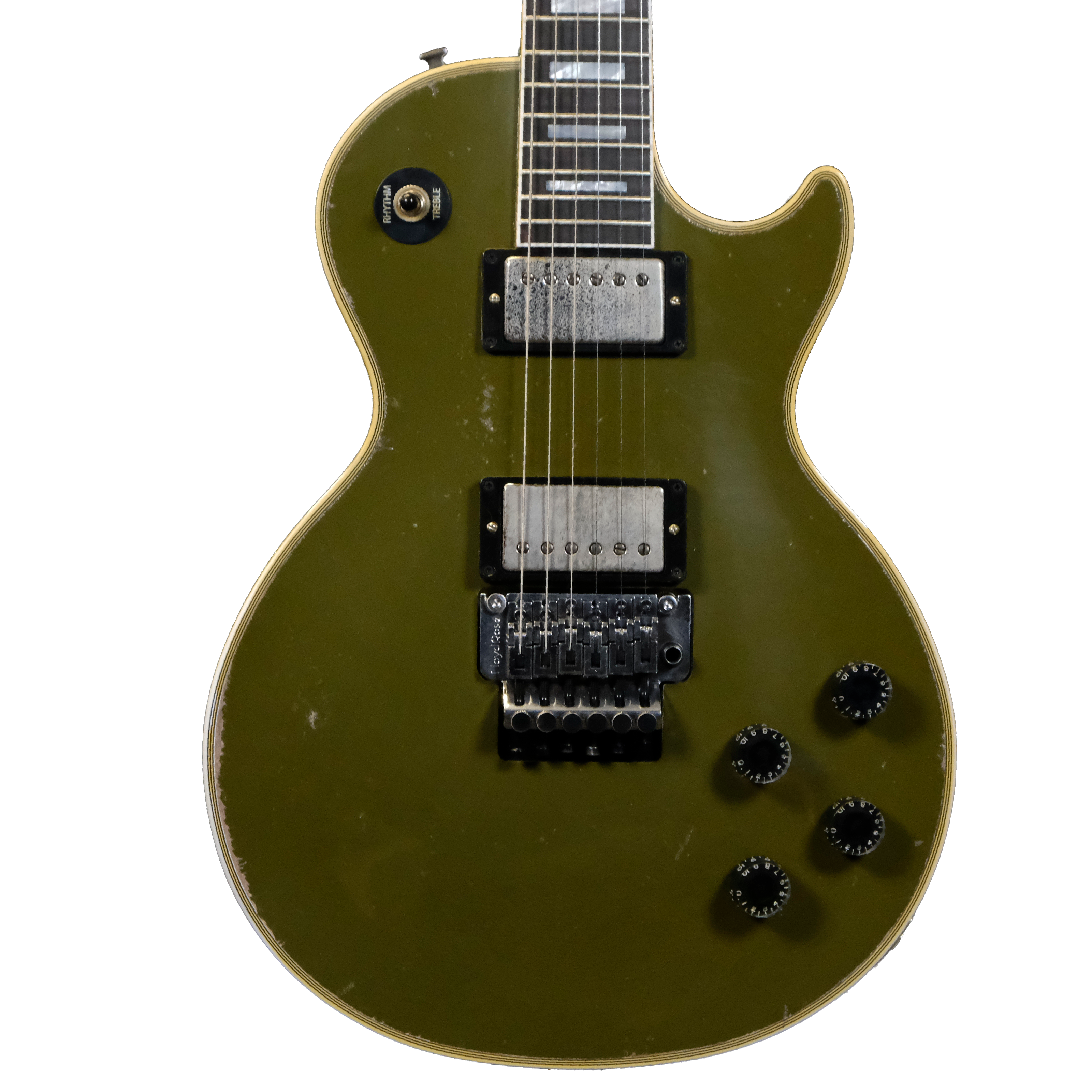 Gibson Custom Les Paul Axcess Custom Floyd Rose - Murphy Lab Heavy Aged Olive Drab