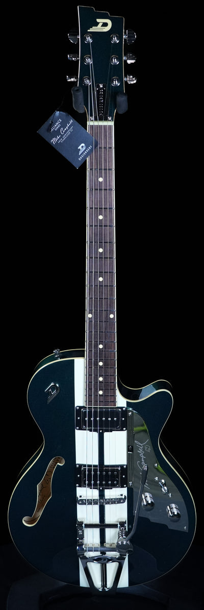 Duesenberg Mike Campbell 40th Anniversary Electric Guitar - Catalina Green/White Twinstripes - Palen Music