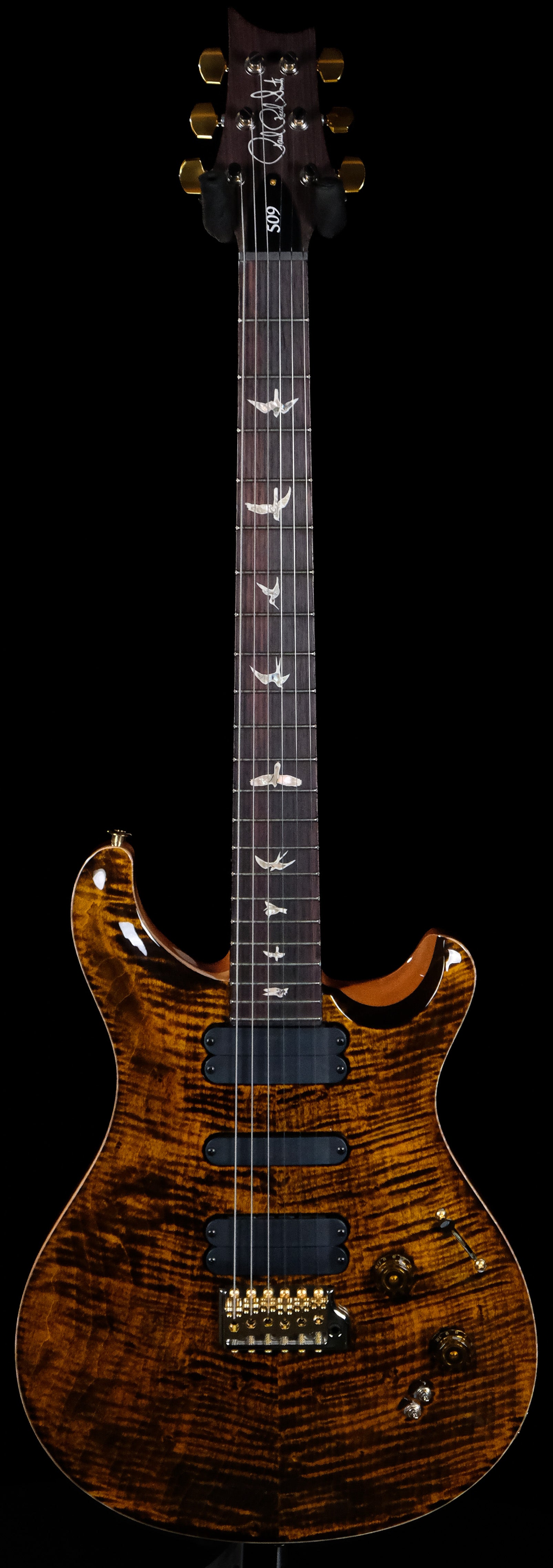 PRS 509 Electric Guitar - Yellow Tiger 10 Top - Palen Music