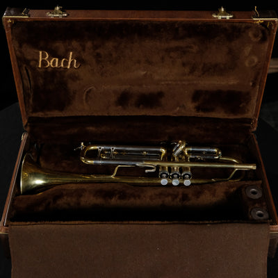 USED Bach Stradivarius 18037 Professional Bb Trumpet (Unlacquered) - Palen Music