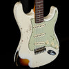 Fender 1960 Stratocaster Heavy Relic Electric Guitar - Aged Olympic White over 3-color Sunburst - Palen Music